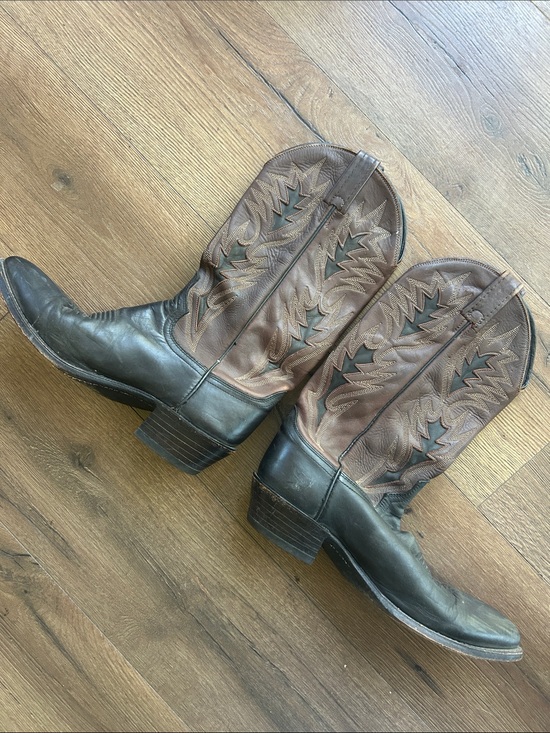 Dan Post Other - Dan Post Two-Tone Brown Leather Western Boots !! 8.5 D
